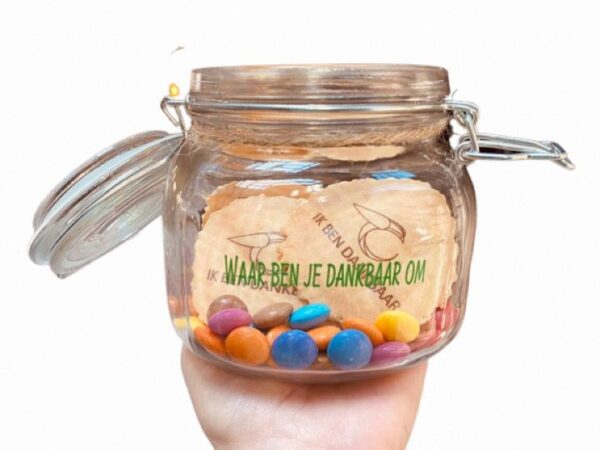 Gelukspot Groene Letters Smarties